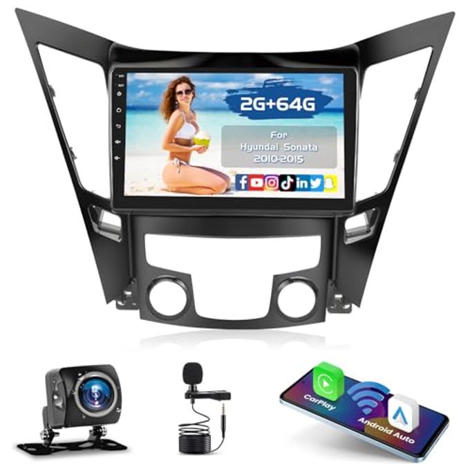 Compare 2+64G Radio For Hyundai Sonata 2010 2011 2012 2013 2014 2015 Carplay Car Stereo Android 15 9 Touch Screen Android Auto Gps Ahd Backup Camera at KSA Price