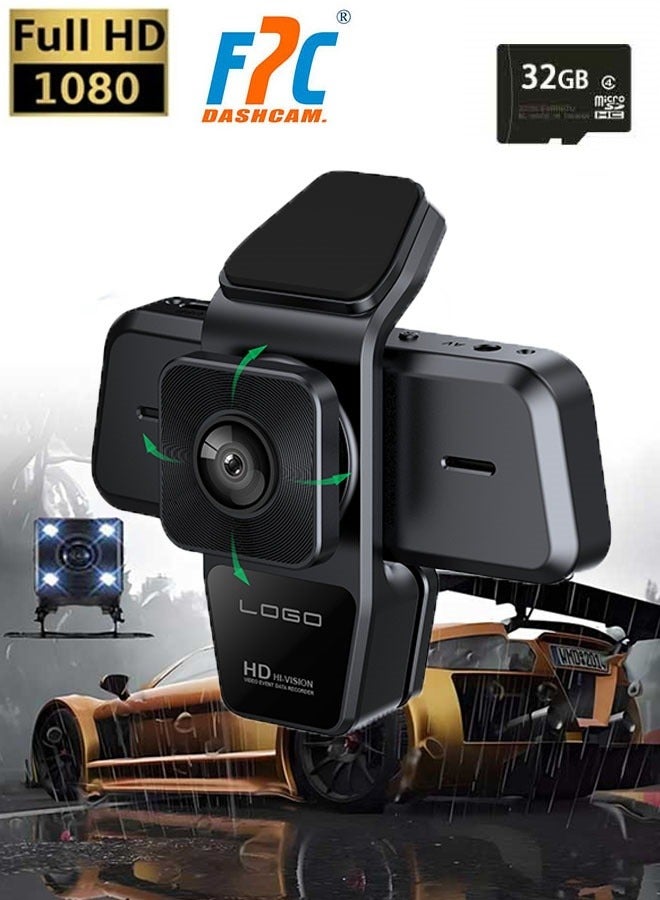 3.16 Inch IPS Screen 1080P Full HD Dash Cam,DVR…