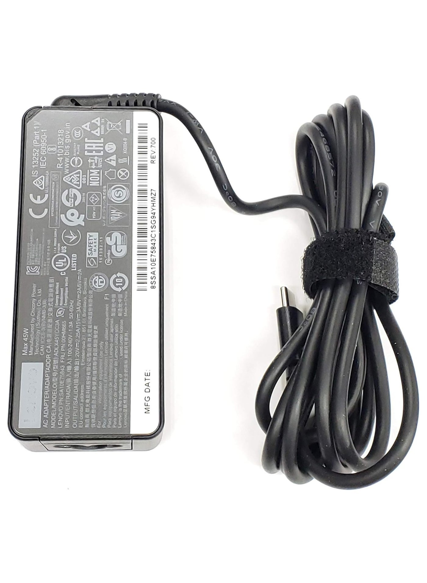 Compare 45W USBC TypeC AC ADLX45YLC3A SA10E75841 00HM663 Lenovo Laptop Adapter at KSA Price