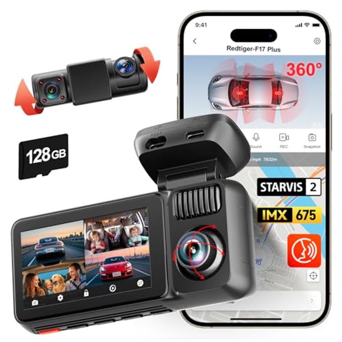 F17 Plus 4 Channel Dash Cam,Starvis 2 Imx675,…