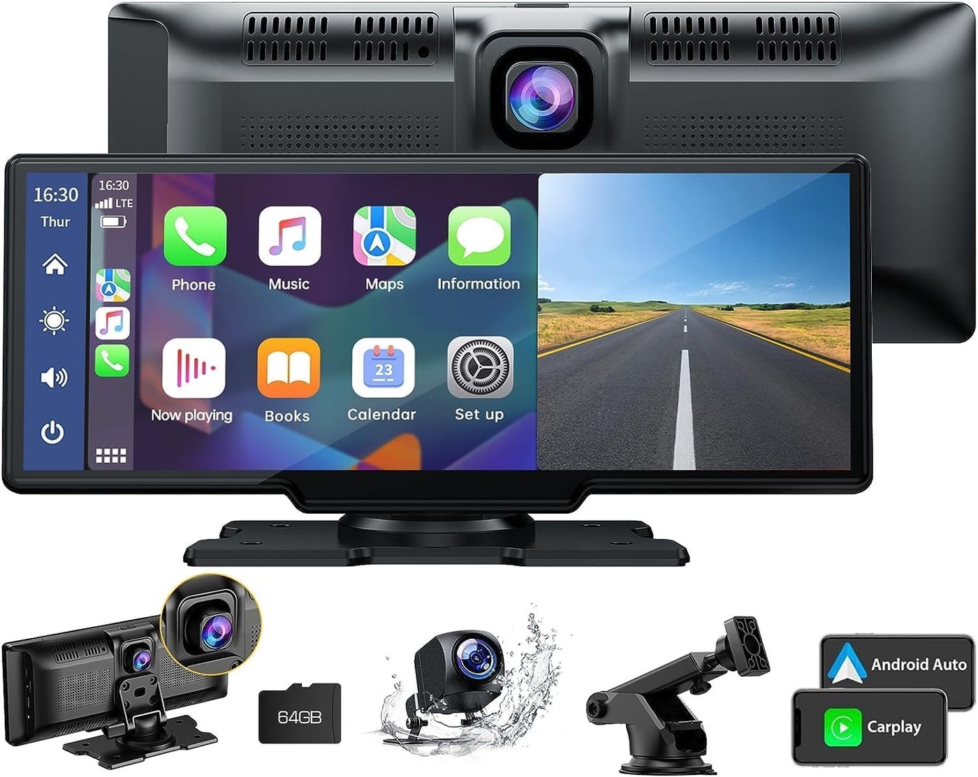 LAMTTO 926 Wireless Carplay and Android Auto…
