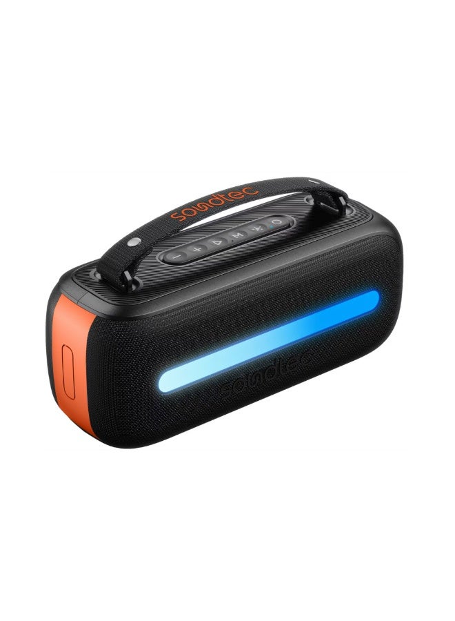 Gala Lite Portable RGB Speaker with Wireless Microphone,…