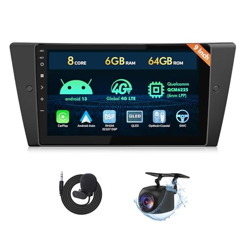 Compare Eonon E90X6S 6+64GB Car Stereo for BMW 3 Series 20052011E90E91E92E93, Android 13 Wireless CarPlay & Android Auto, 9 Inch Head Unit, HDMISWC4G LTEBluetoothWiFi  E90A12S Upgrade at KSA Price