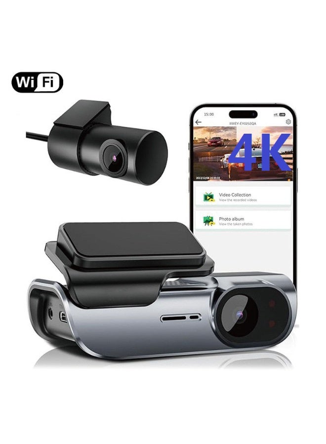 Compare RXLX04 4K UHD WiFi GPS Dash Camera – Screenless Car DVR with WDR Night Vision, Parking Mode, 1FPS TimeLapse & App Control for Android & iOS at KSA Price