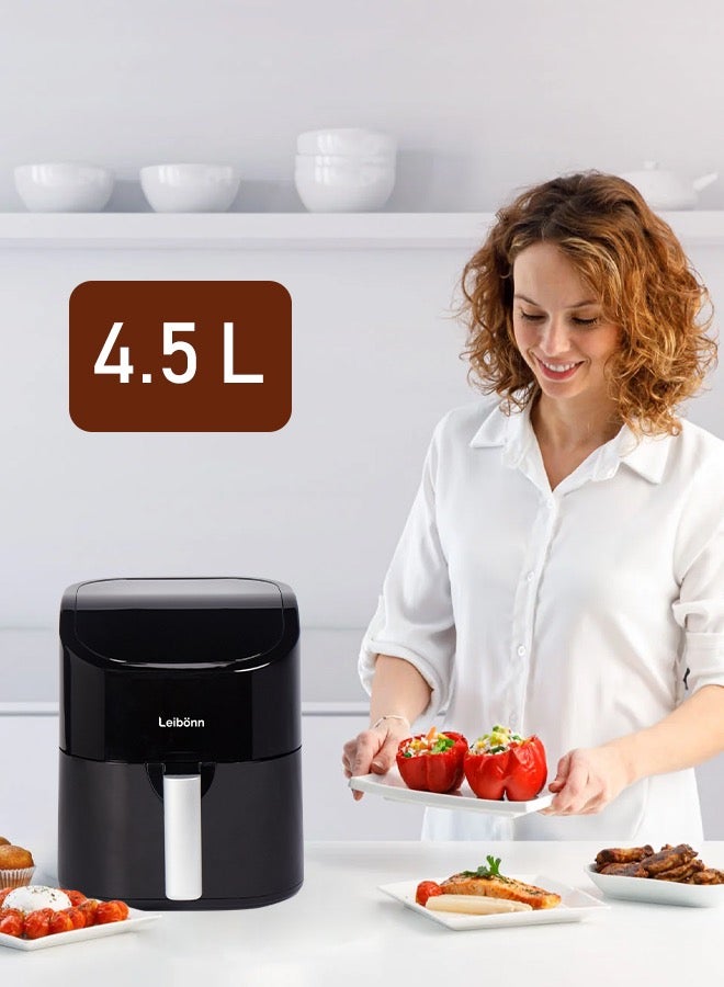 Air Fryer 4.5L, Uses No Oil, Large Square Single…