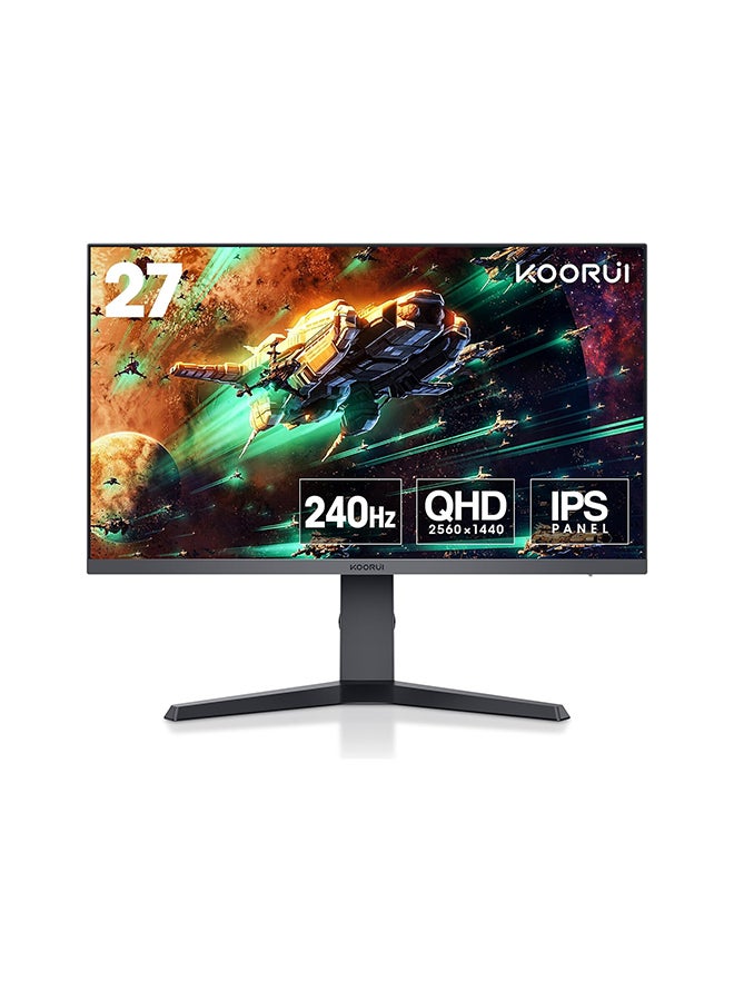 Compare 27 inch Gaming Monitor  WQHD 2560x1440 Computer Monitor, 240Hz, 1ms, Extreme Low Motion Blur, Adaptive Sync, HDR400, HDMI DisplayPort 2K Monitor, VESA Mountable, Black 27E3QK at KSA Price