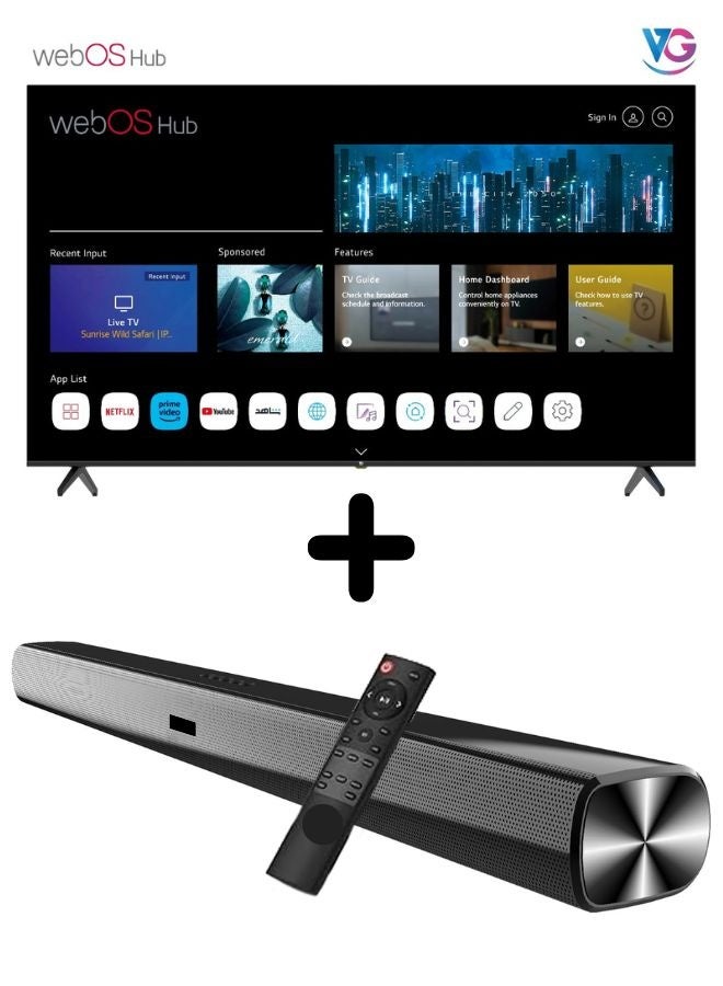 VG Bundle Of 65-inch Edgeless 4K UHD Smart…
