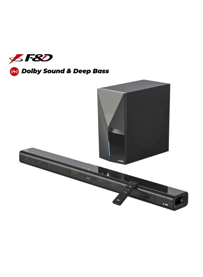 HT-388D 2.1 CH Dolby Audio Soundbar with 8-Inch…