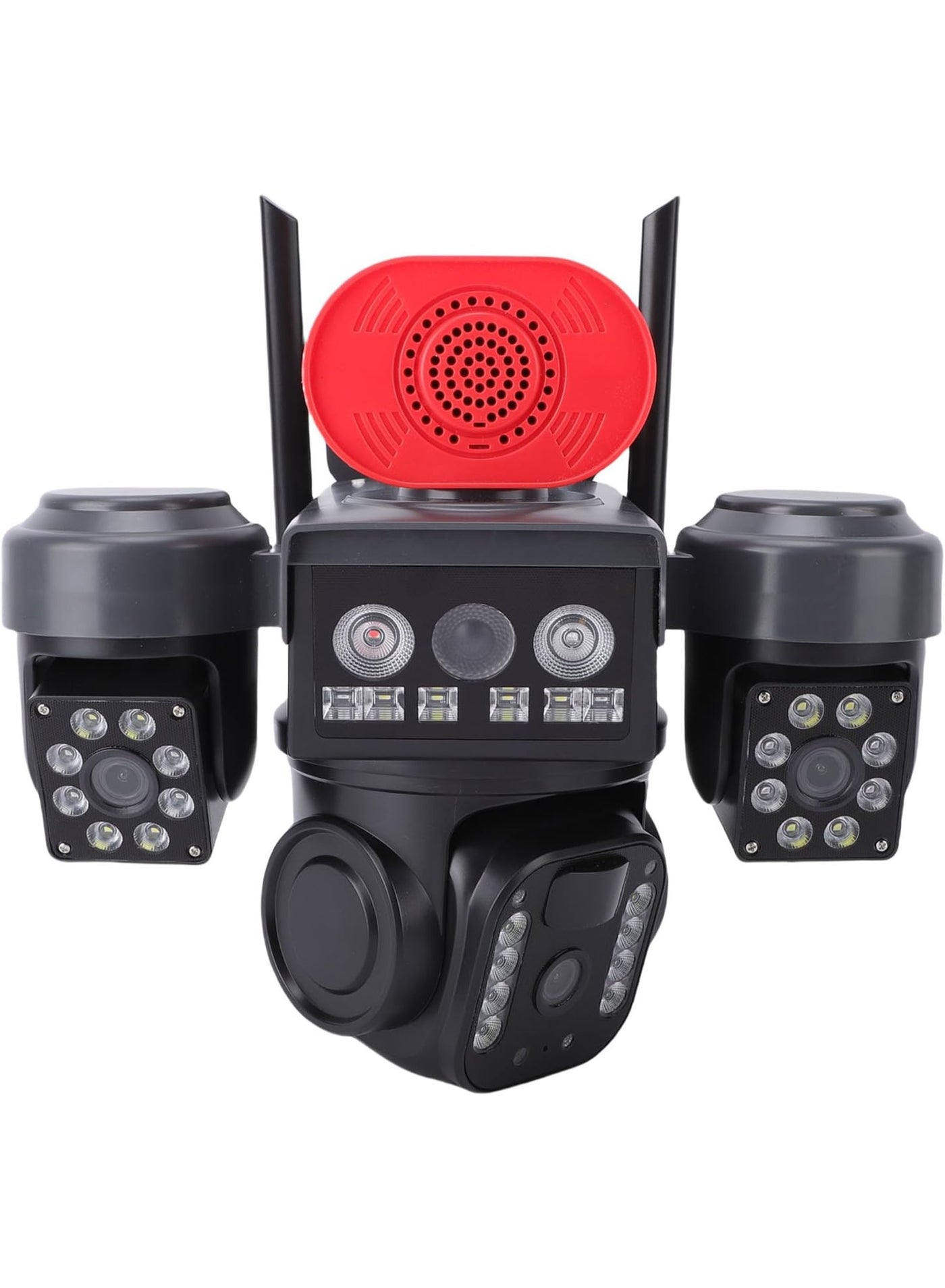 Compare Triple Lens Solar Security Camera – 360° Outdoor Wireless WiFi, 12MP HD, AI Motion Detection, IP66 Weatherproof for Yard, Home, Shop & Warehouse at KSA Price