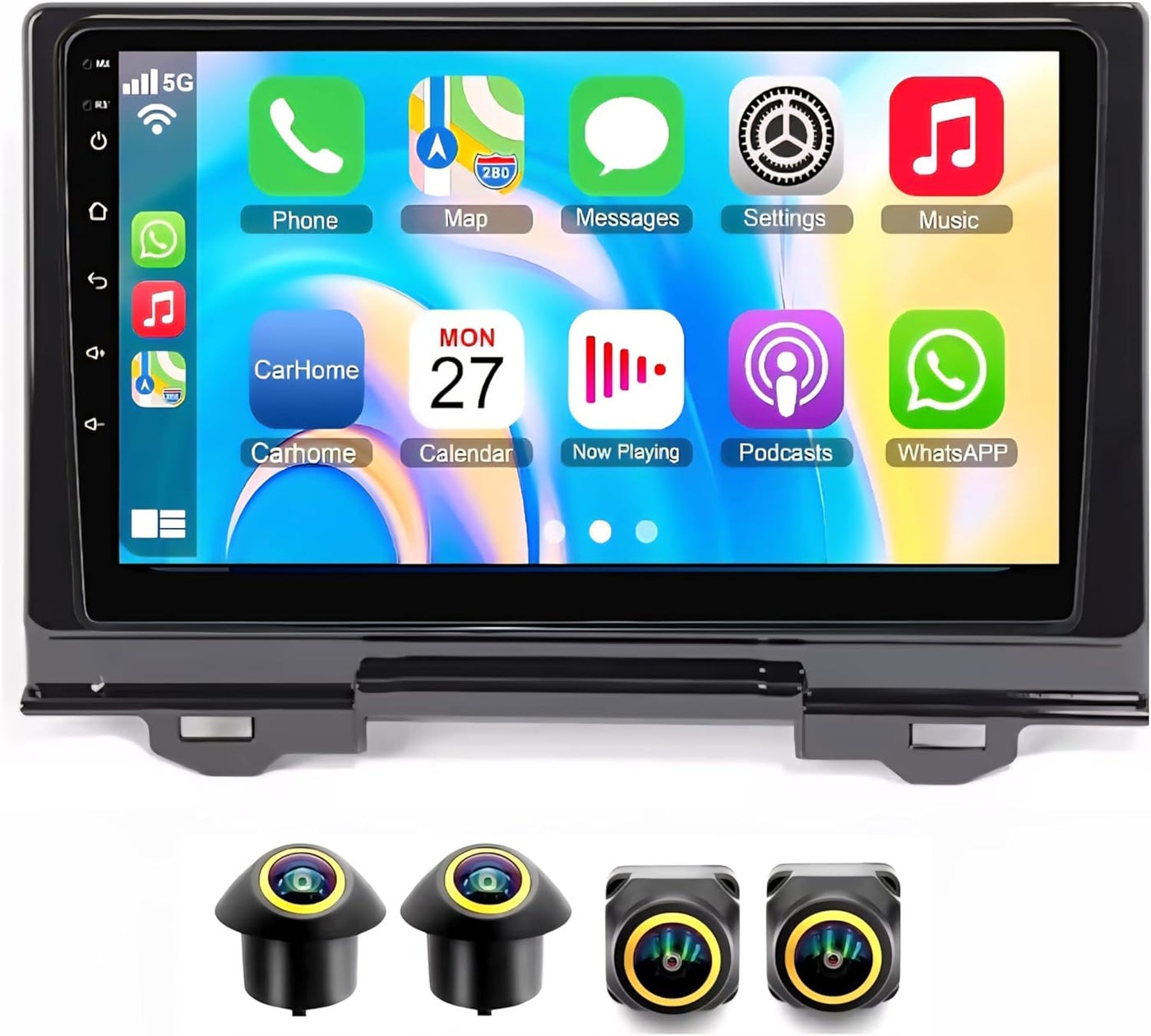 Compare Android Car Stereo For Honda HRV  Vezel 20212024 9 Screen with GPS Navigation, Wireless Apple CarPlay & Android Auto, WiFi, DSP, Bluetooth, AHD 360° Camera Included 4+32GB at KSA Price