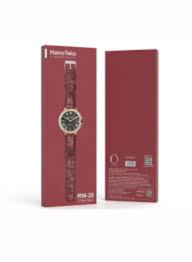 Compare RW 20 Diamond Edition Classic Round Smartwatch | Elegant Red Design, Two Set Straps, Fitness Tracker, Heart Rate Monitor, Sleep Tracking, Stylish Watch for Women & Girls at KSA Price
