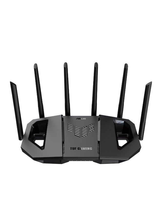 Compare TUF Gaming BE9400 WiFi 7 TriBand Router 802.11be – Up to 9400 Mbps, 6GHz + 5GHz + 2.4GHz, Quad 2.5GbE Ports, Dedicated Gaming Port, AiMesh Mesh Support, AiProtection Security, USB 3.2, Gaming Router | 90IG0A30MO9C00 black at KSA Price