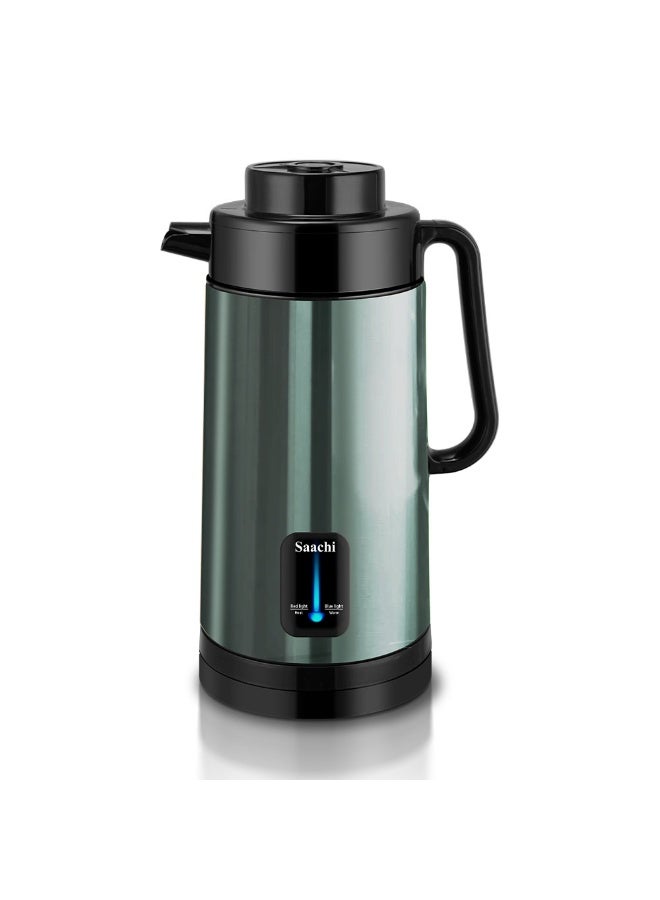 Compare Stainless Steel Electric Kettle with Smart Chip, Auto Boil & 10Hour Keep Warm 3 L 1500 W NLKT7771GN green at KSA Price