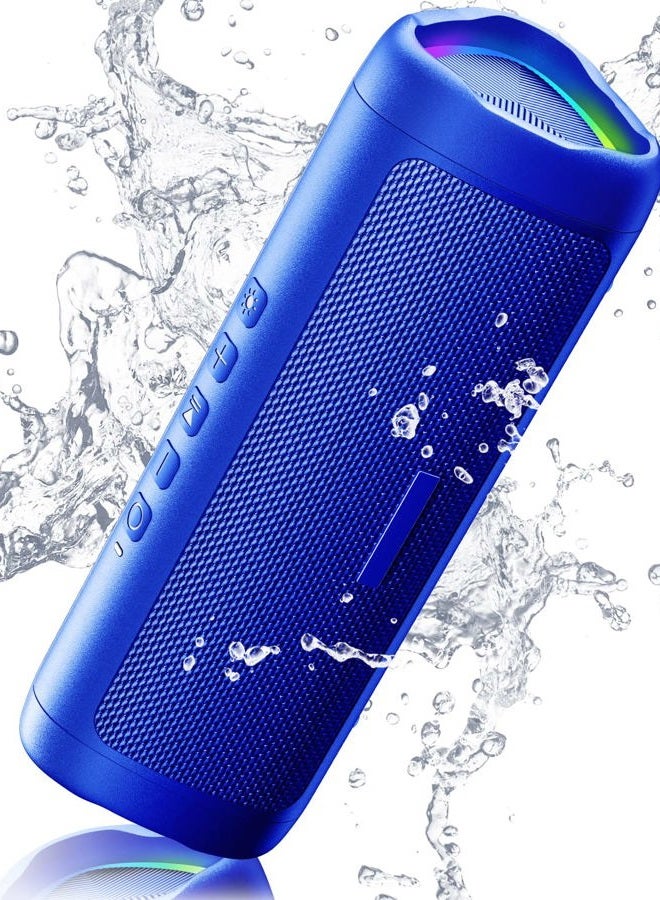 Compare Bluetooth Speaker, 20W HD Sound, Portable Wireless, IPX5 Waterproof, Up to 24H Playtime, TWS Pairing, for HomePartyOutdoorCampingBeach Essentials, Electronic Gadgets, Birthday Gift Blue at KSA Price
