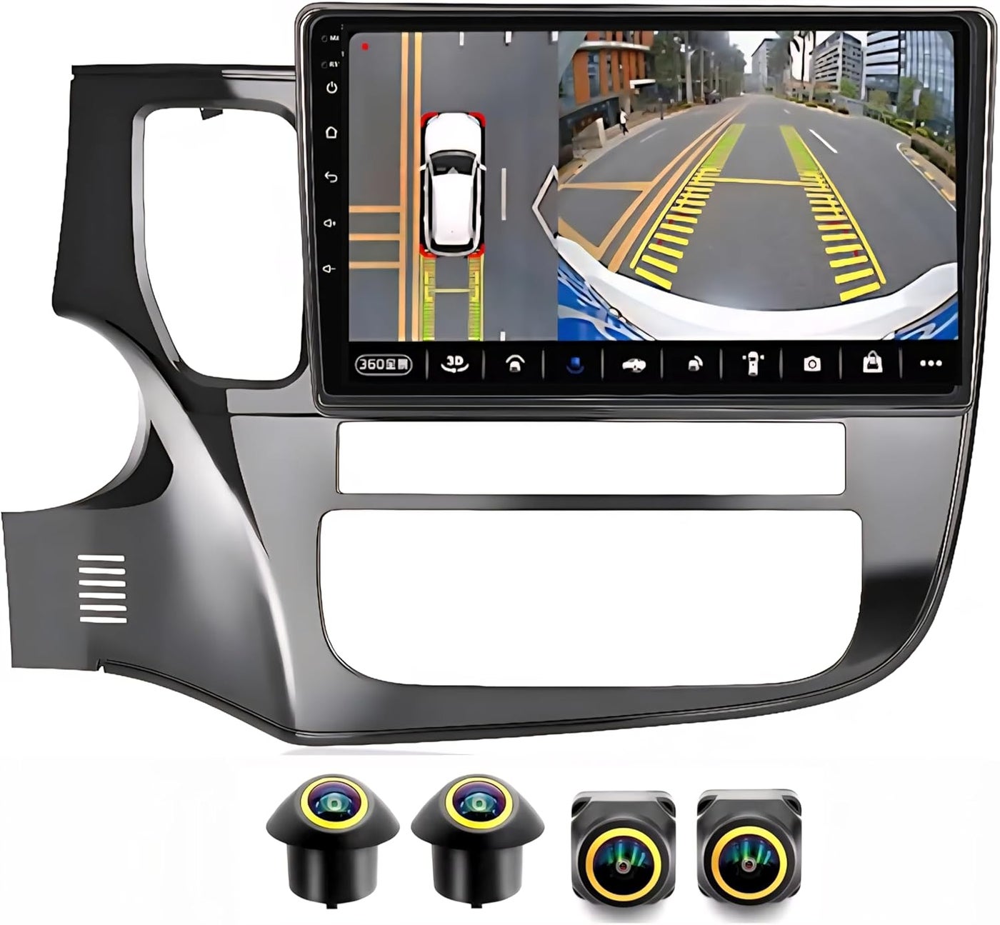 VIEREX 10-Inch Android Car Stereo for Mitsubishi…