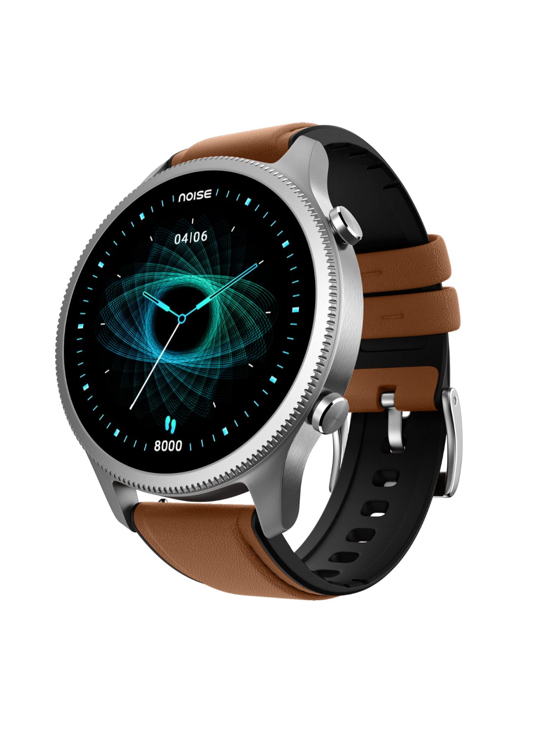Compare Noisefit Halo 1.43 Amoled Display, Bluetooth Calling Round Dial Smart Watch, Premium Metallic Build, Always On Display, Smart Gesture Control, 100 Sports Modes Vintage Brown at KSA Price