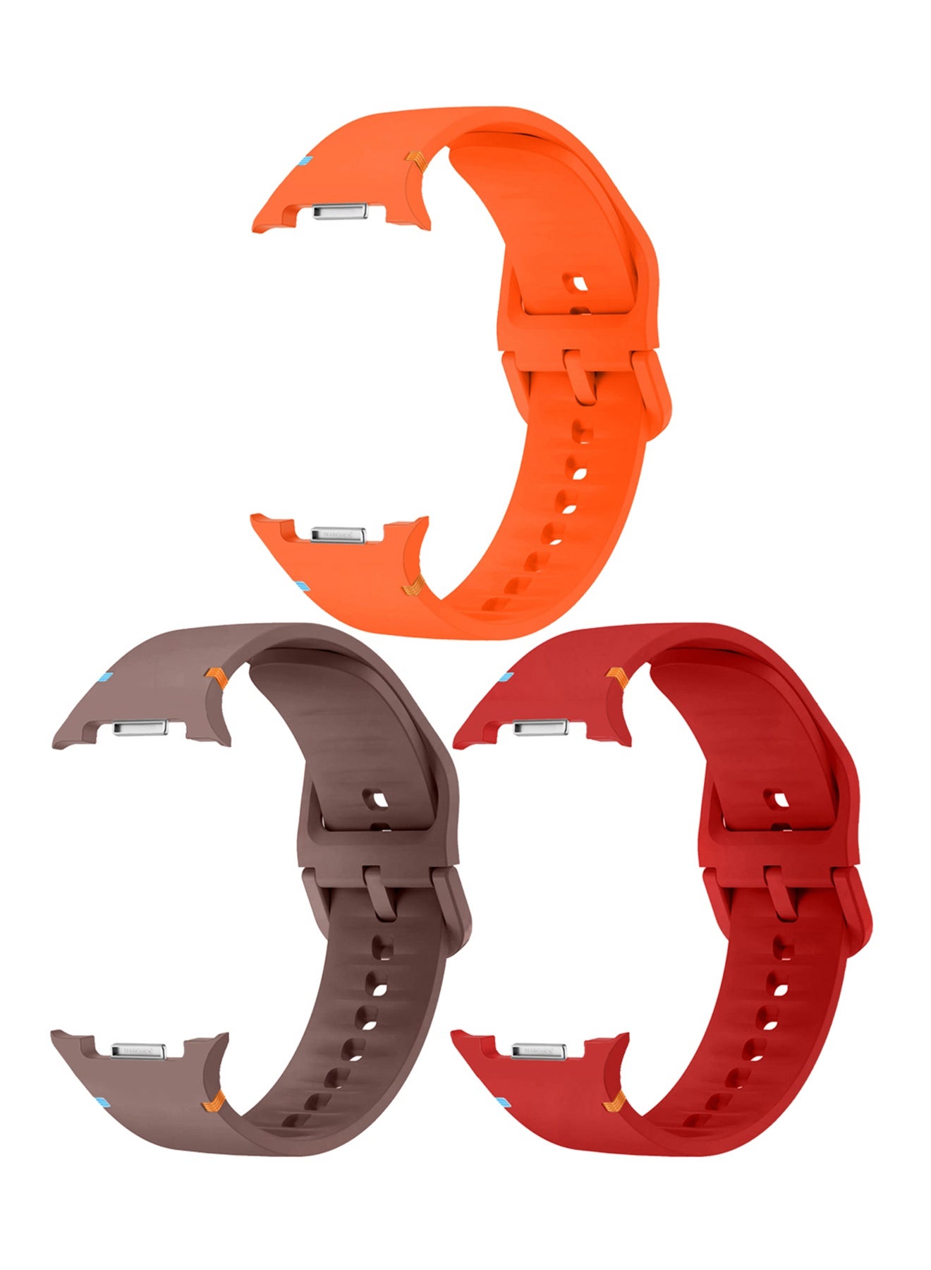 Compare 3 PACK Silicone Band Compatible with Samsung Galaxy Watch 9 40mm 44mm, Soft Silicone Waterproof Replacement Strap for Men Women ZPack G 3 Colors at KSA Price