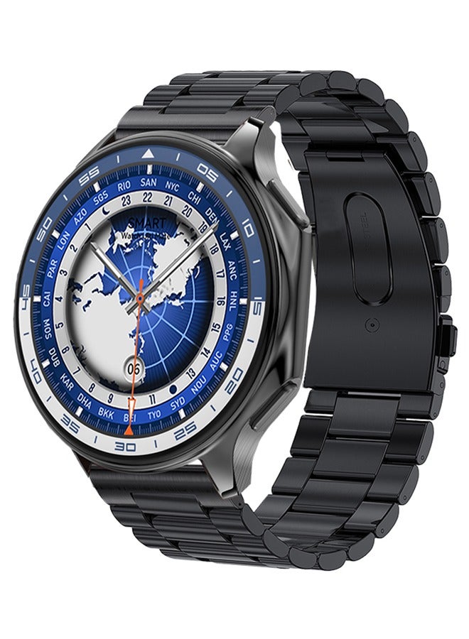 Compare Mens Smart Watches Mens Smart Watches, 1.43Inch AMOLED HighDefinition Screen, Support Bluetooth Calls, Activity Tracking, Heart Rate Monitoring, Sports and Fitness Watches, DT Watch X Black Strap Models. at KSA Price
