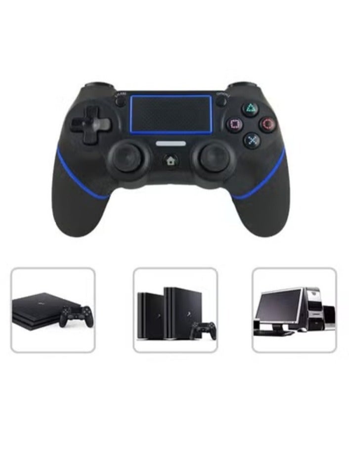 Compare Wireless Gamepad with Motion Feedback,Wireless Controller For PlayStation 4——Blue,Audio, Mini LED Indicator, USB Rechargeable, AntiSlip Grip at KSA Price