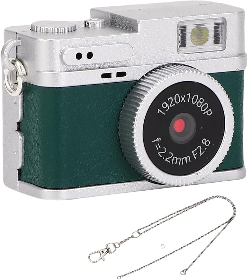 Compare Green Mini Keychain Camera 1080P HD Retro Digital Video Recorder with 0 96in Color Screen at KSA Price