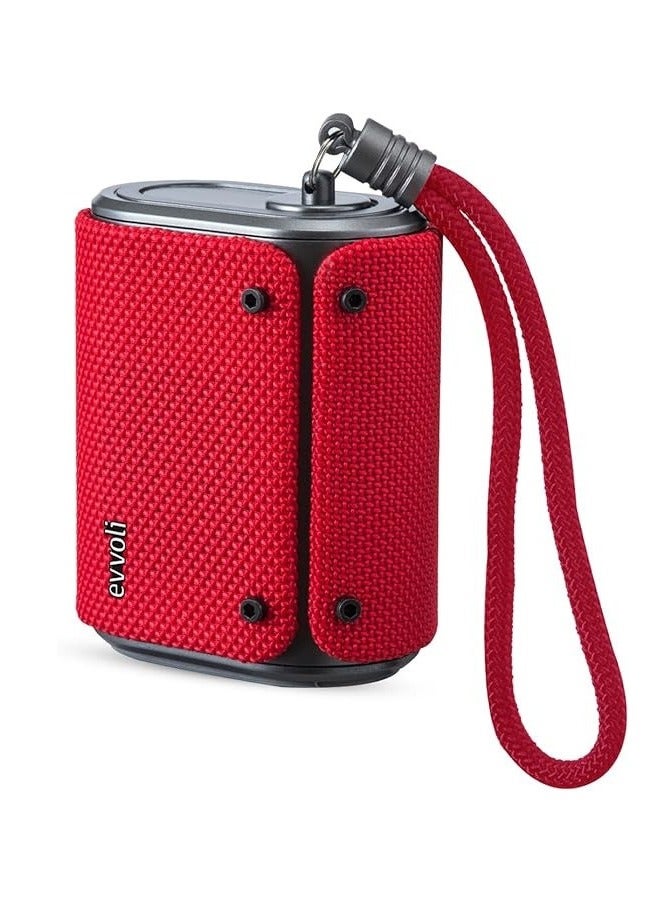 Compare Evvoli 5 Watts WaterResistant Indoor And Outdoor Bluetooth Speaker With A BuiltIn Microphone, Red, EVAUDMB5A at KSA Price