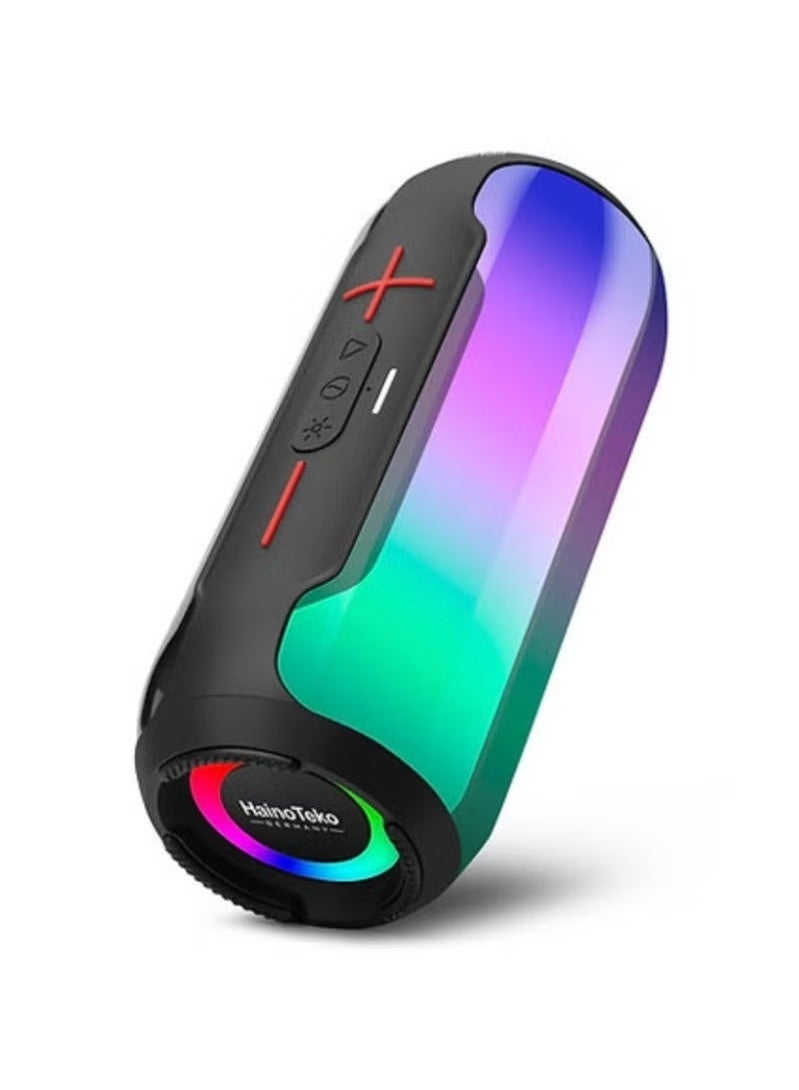 Compare S88 Wireless Bluetooth Speaker – Portable Speaker with Full Body RGB Light Show, TWS Pairing, AUXIn, Card Slot, USBC, FM Radio & Deep Bass Sound for Indoor & Outdoor Parties at KSA Price