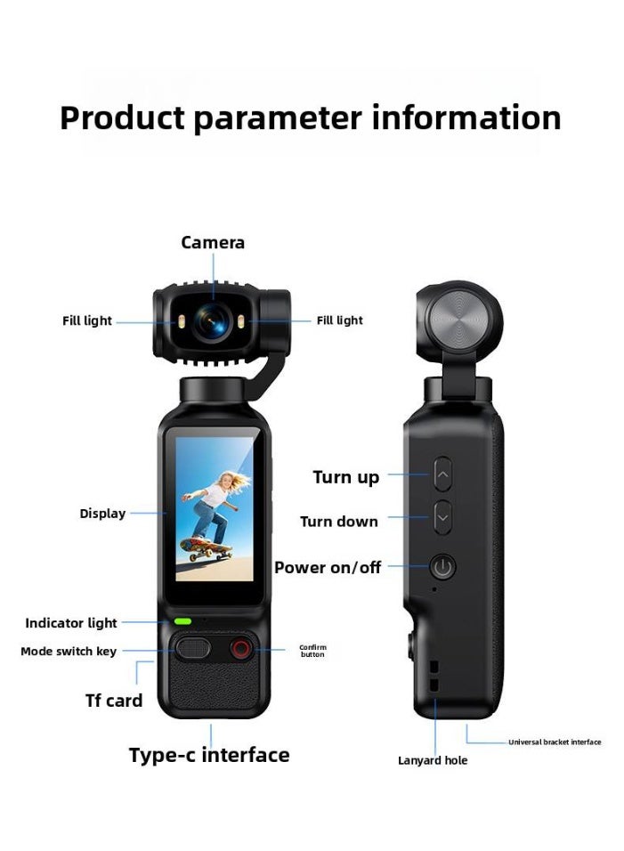 LK-032 Handheld Action Camera Auto Focus 4K HD…