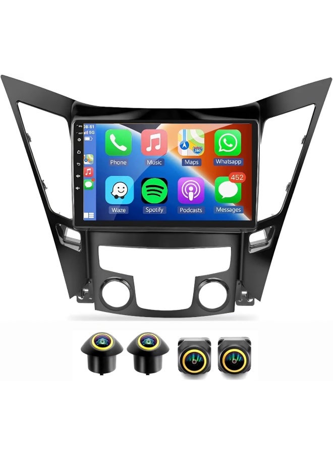 Compare Fit Hyundai Sonata Car Stereo Sonata Android Screen 20102015 With Apple Carplay Android Auto Wireless WiFi DSP FM&AM BT AHD Camera Included 4+32GB 360D Cameras at KSA Price