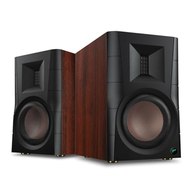 Compare D200 Bluetooth Powered Bookshelf Speakers Studio Monitor Speakers Computer Speakers For TvTurntablePcMonitor 5 Inch Near Field 260W Rms Wood Grain at KSA Price