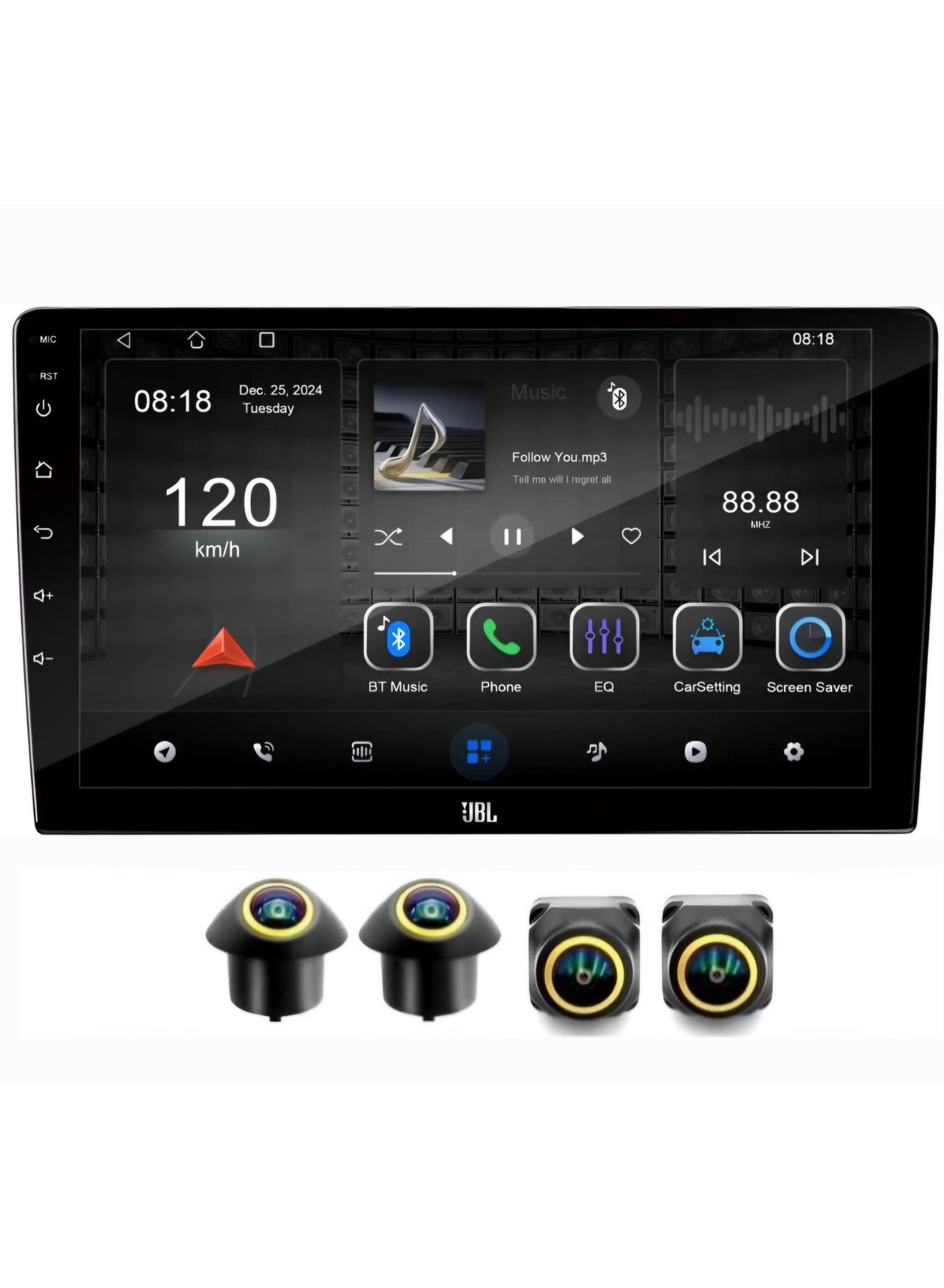 9 Inch JBL Android Car Stereo 4GB RAM…