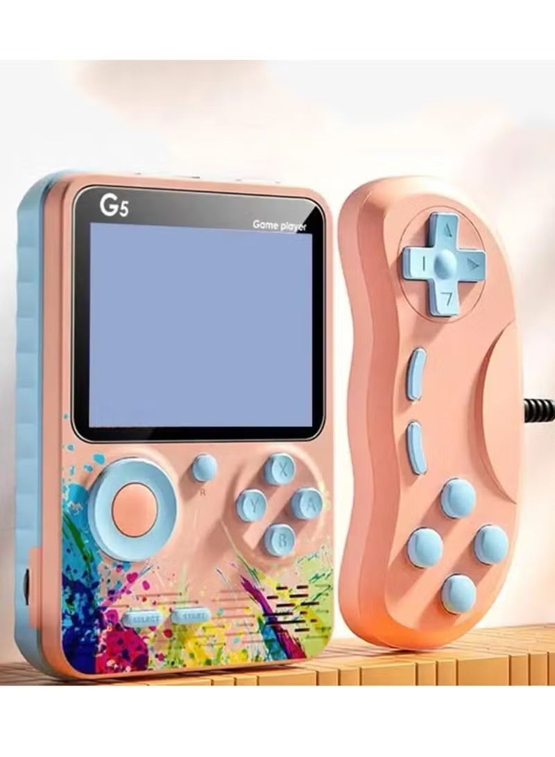 Retro Mini Handheld G5 Game Console Pink