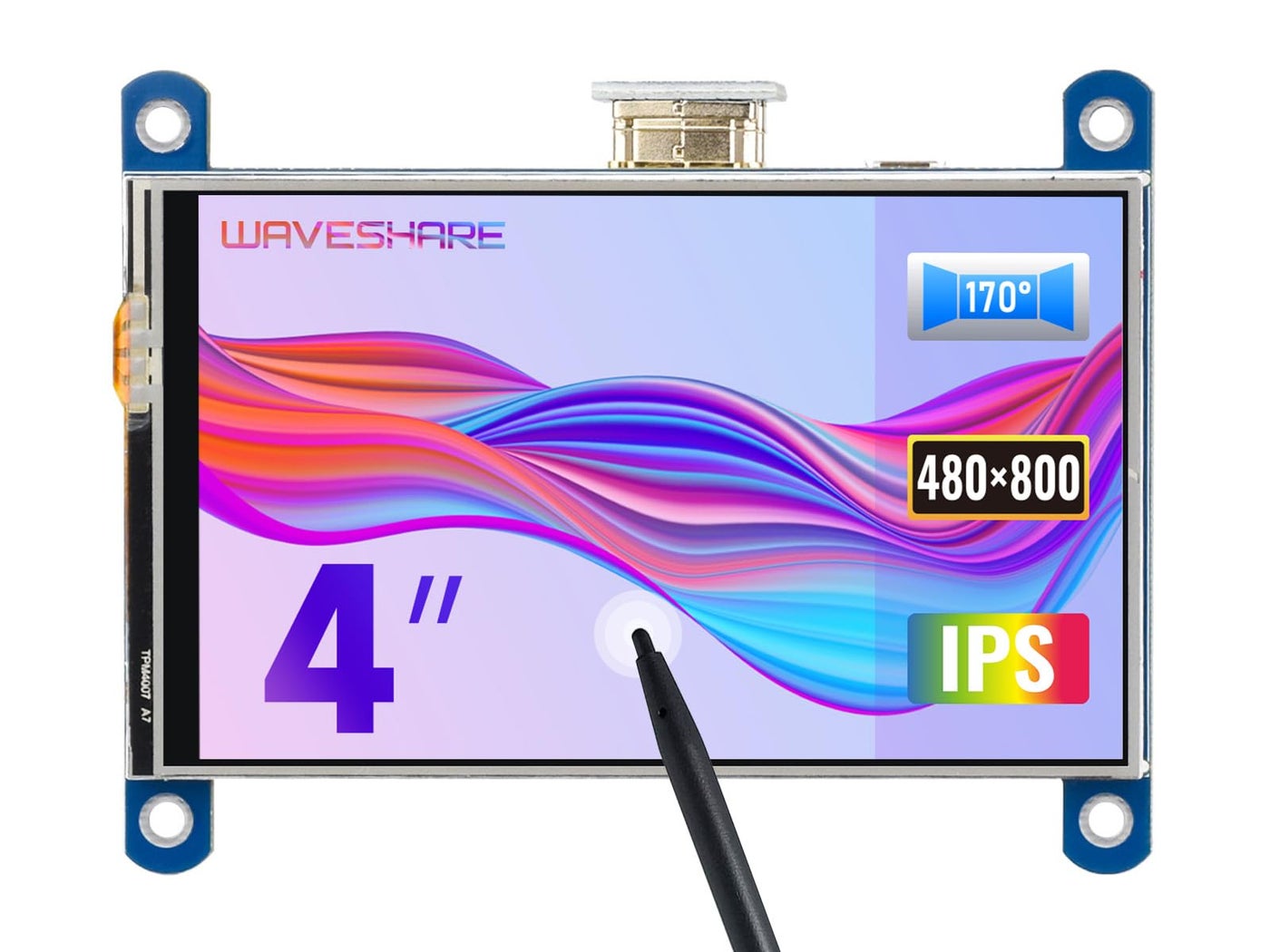 Compare waveshare 4 inch HDMI LCD 800x480 Resolution IPS Display Resistive Touch Screen for Raspberry Pi 4B3B+3B2BB+A+Zero W,Support RaspbianUbuntuKaliRetropie at KSA Price