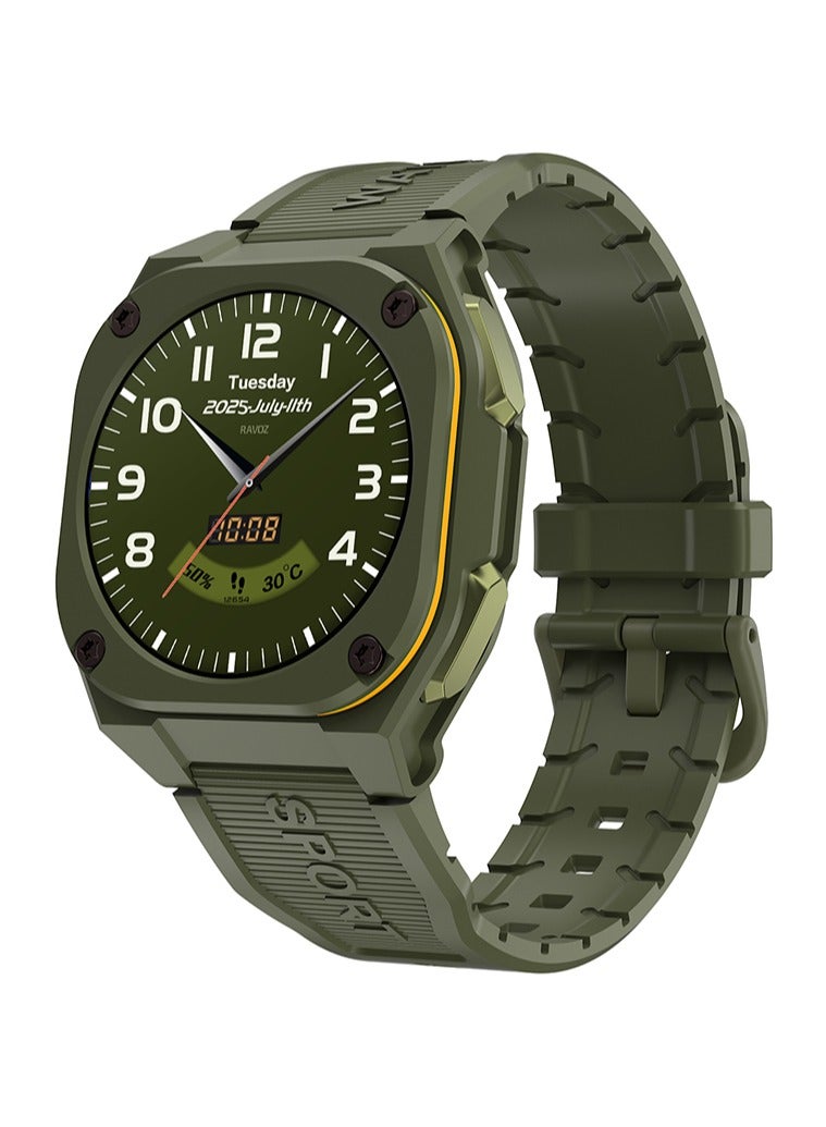 Compare Ravoz Rizto RW01 Rugged Smart Watch Drab Green at KSA Price