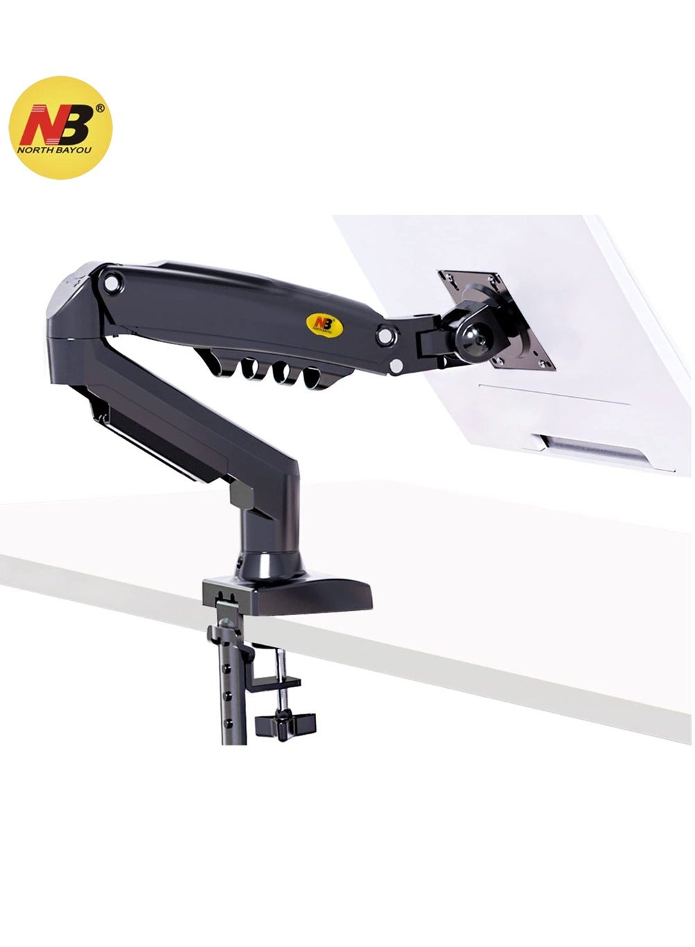 Compare Monitor Arm Desk Mount with Gas Spring and Full Motion Articulating Height Adjustable Fits 17 21 22 23 24 27 30 Inch VESA Computer Screen at KSA Price