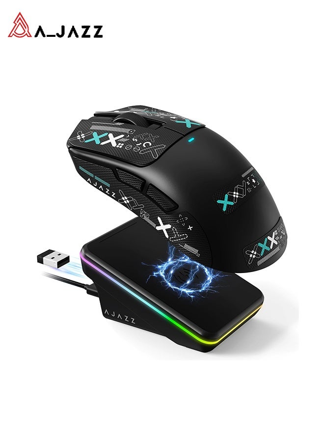 Compare AJ200 P AI ThreeMode Wireless Magnetic Charging Dock AI Gaming Mouse Lightweight Skeleton Frame AI Voice Interaction 2,000M Click Lifespan 1K Polling Rate Suitable for Medium to Large Hands at KSA Price