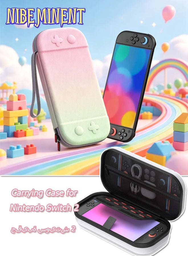 Compare Hard Carrying Case for Nintendo Switch 2 NS2, Shockproof EVA Protective Travel Storage Case with Game Card Slots & Mesh Pocket, Portable Carry Pouch for Switch 2 Console & Accessories, MultiColor Options at KSA Price