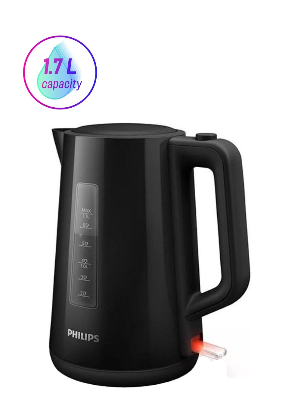 Compare Series 3000 Kettle With Light Indicator 1.7 L 1850 W HD931821 Black at KSA Price