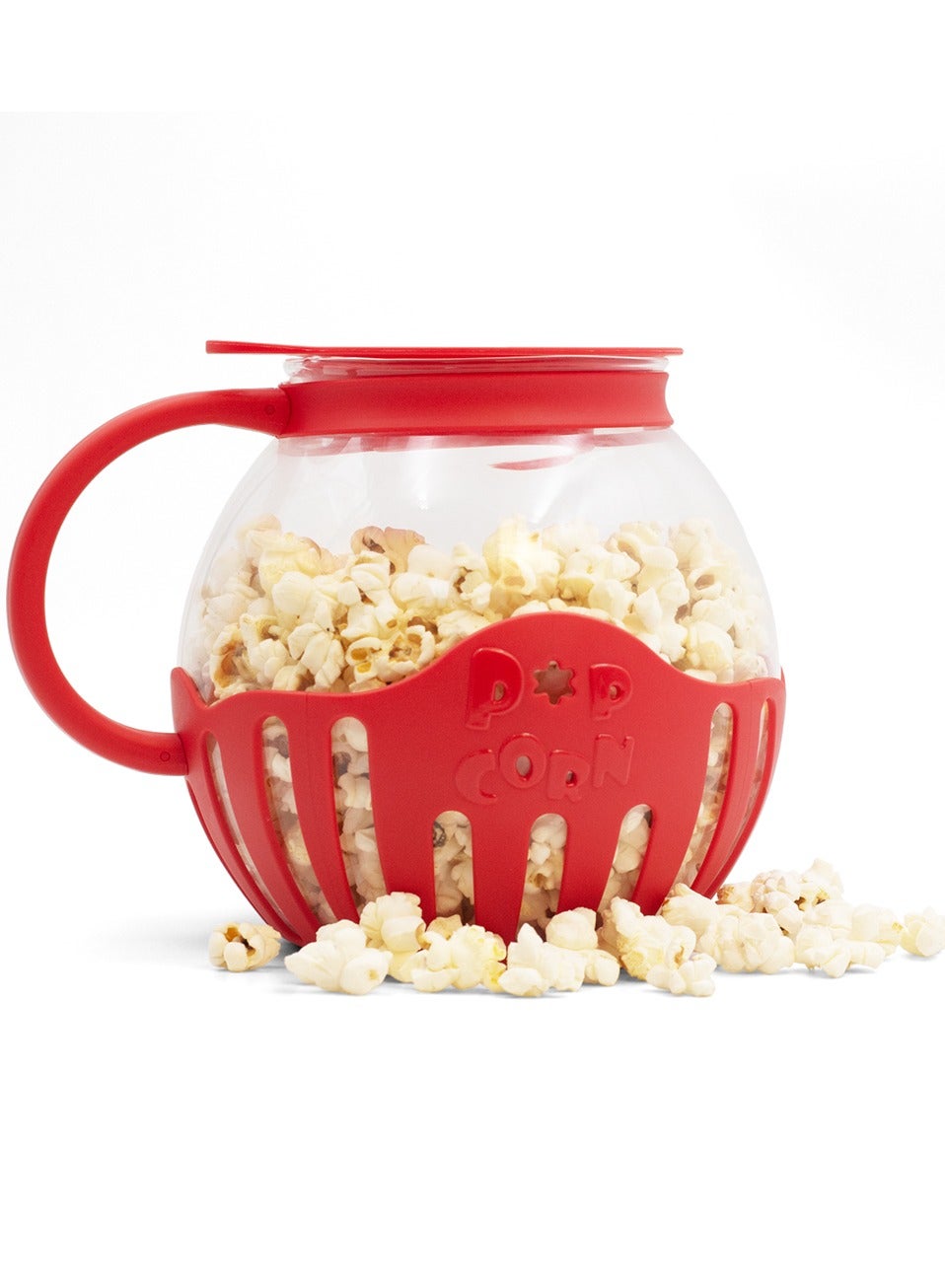 Compare Microwave Popcorn Maker, Popcorn Popper with Temperature Safe Glass, 3 in 1 Lid, Measures Kernels and Melts Butter, House Party, Movie Nights and Daily Use at KSA Price