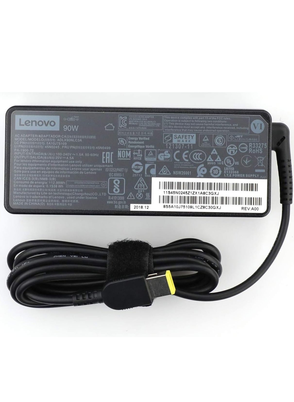 OEM Lenovo 90W Slim Tip Standard AC Adapter…