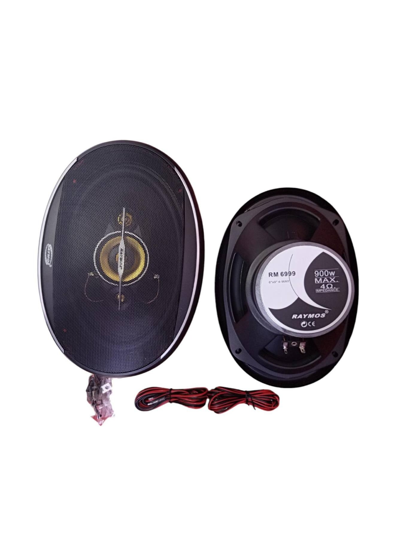 Compare Raymos RM6999 6 x 9 4Way Car Audio Speaker – 900W Peak Power, 100W RMS at KSA Price