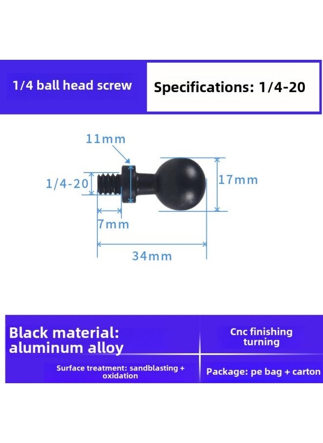 13 15/17/20/25 Aluminum Alloy 1/4 Screw Ball…