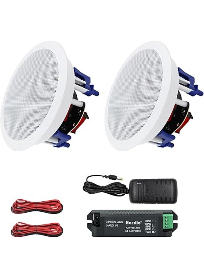 Herdio 5.25 Inches 300 Watts Round Bluetooth Ceiling…