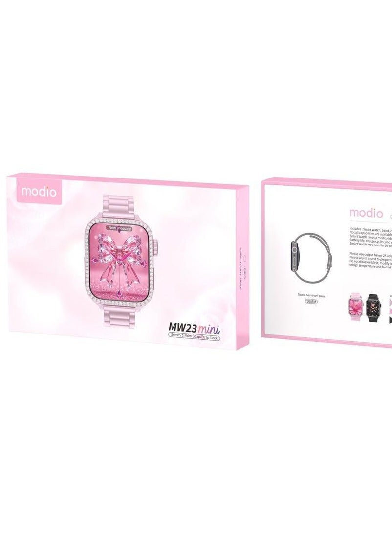 Compare Modio MW23 Mini Bluetooth Smartwatch – Call, Notifications & Health Monitoring at KSA Price