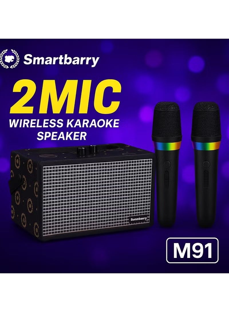 Smartbarry M91 Karaoke Machine Portable Speaker…