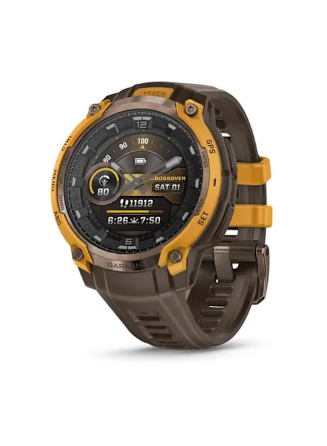Garmin Instinct Crossover AMOLED, Rugged Hybrid GPS…