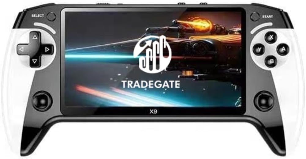 Compare TRADEGATE X9 Retro Game Console – 5.5Inch HD Screen Portable Handheld Gaming System, 9 Emulators Support, Builtin Classic Games, Rechargeable Entertainment Device at KSA Price