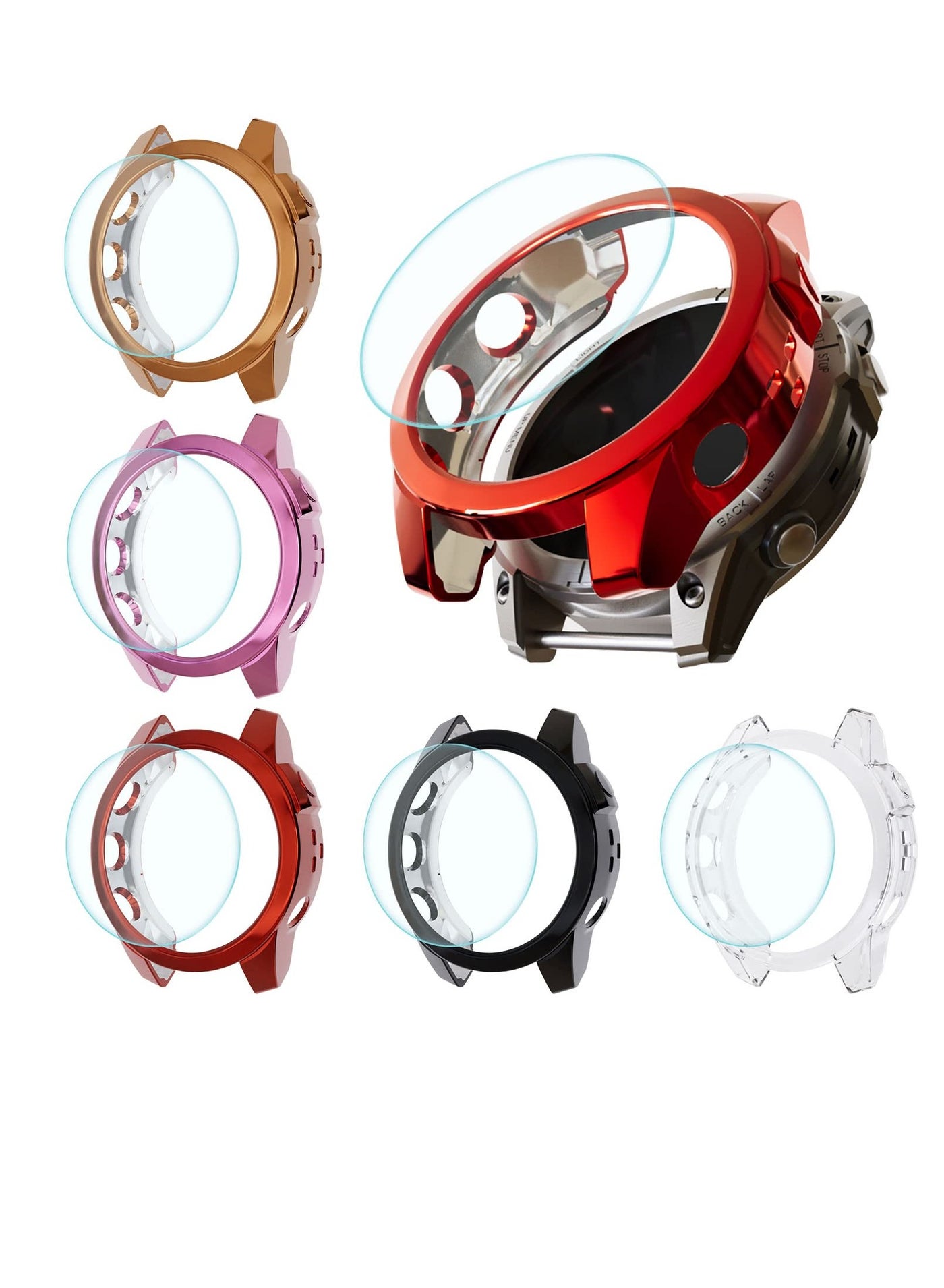 5+5 Pack Fenix 7 Screen Protector and Case…
