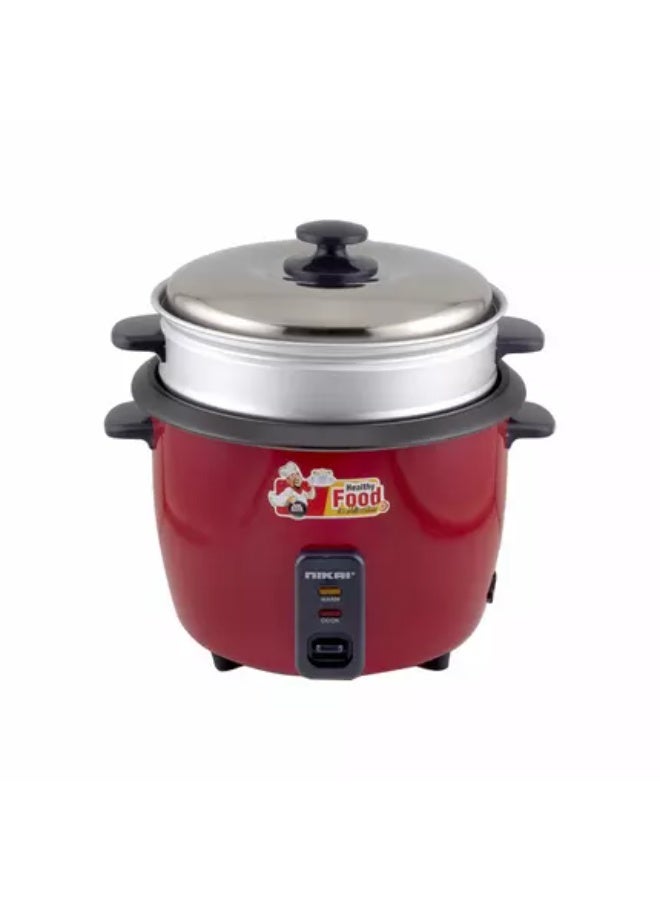 1.8L Rice Cooker with Steamer, Non-Stick Teflon-Coated…