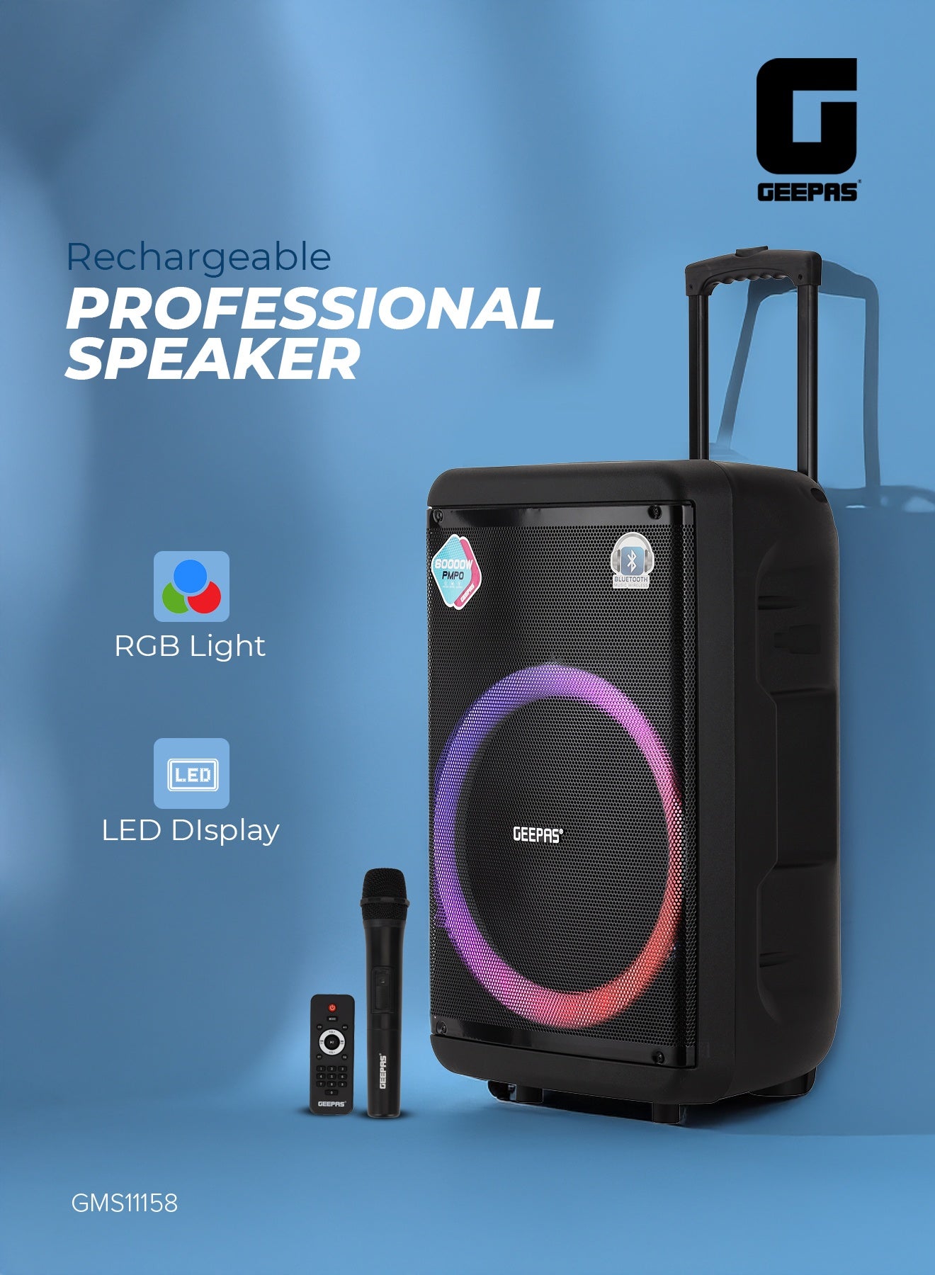 Rechargeable and Professional Trolley Speaker|…