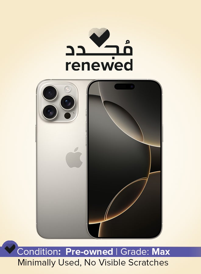 Renewed - iPhone 16 Pro Max 512GB Natural…
